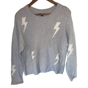 RAILS LIGHTNING BOLT 4 SWEATER LIGHT BLUE WOOL & CASHMERE SOFT
& COZY